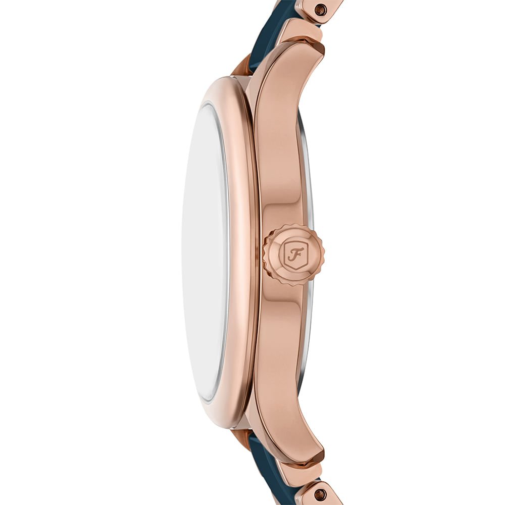 Relógio Fossil Feminino Gilmore Bicolor - CE1134/1AN Azul/Dourado 3