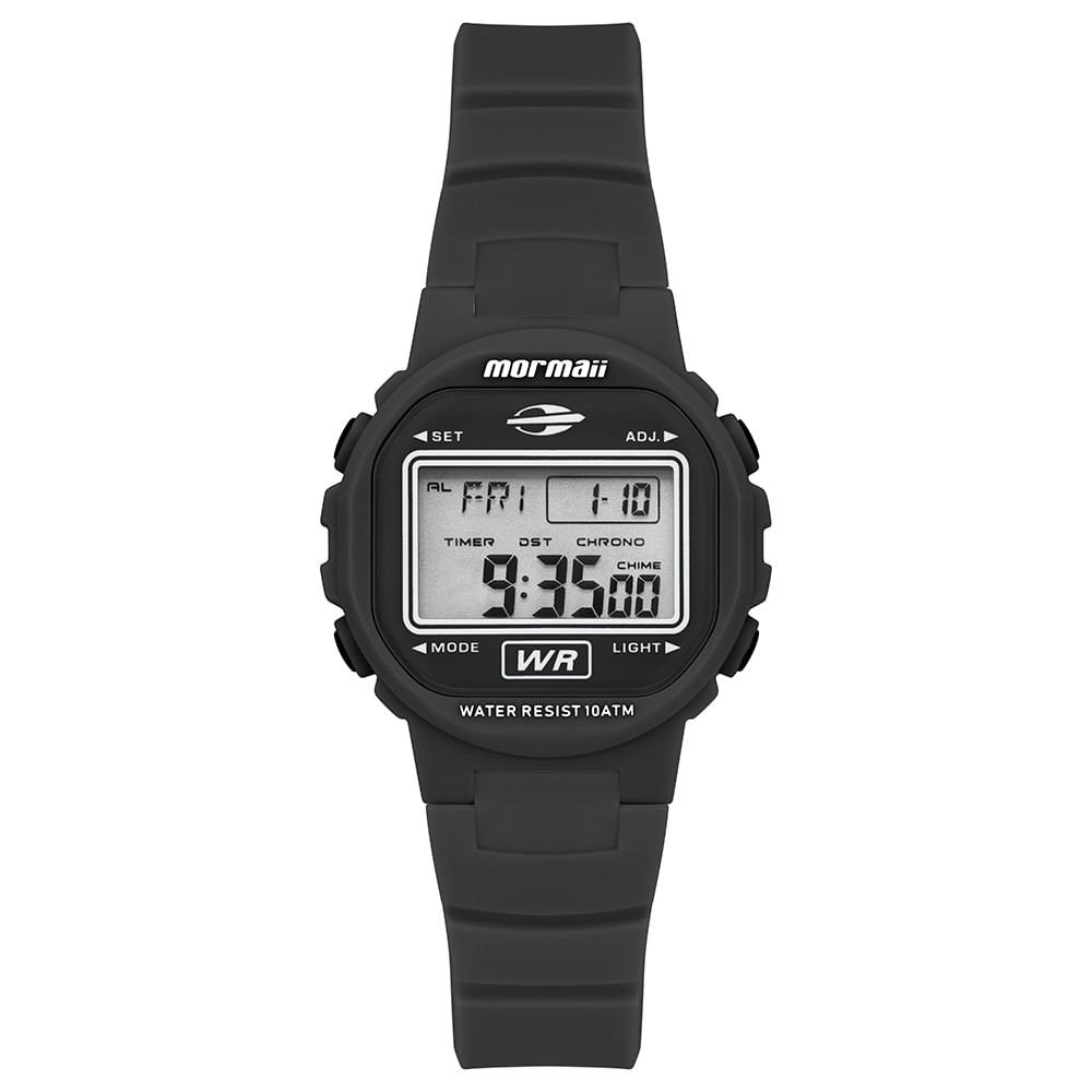 Relógio Mormaii Feminino Infantil Preto - MOLCDAAZ/8P