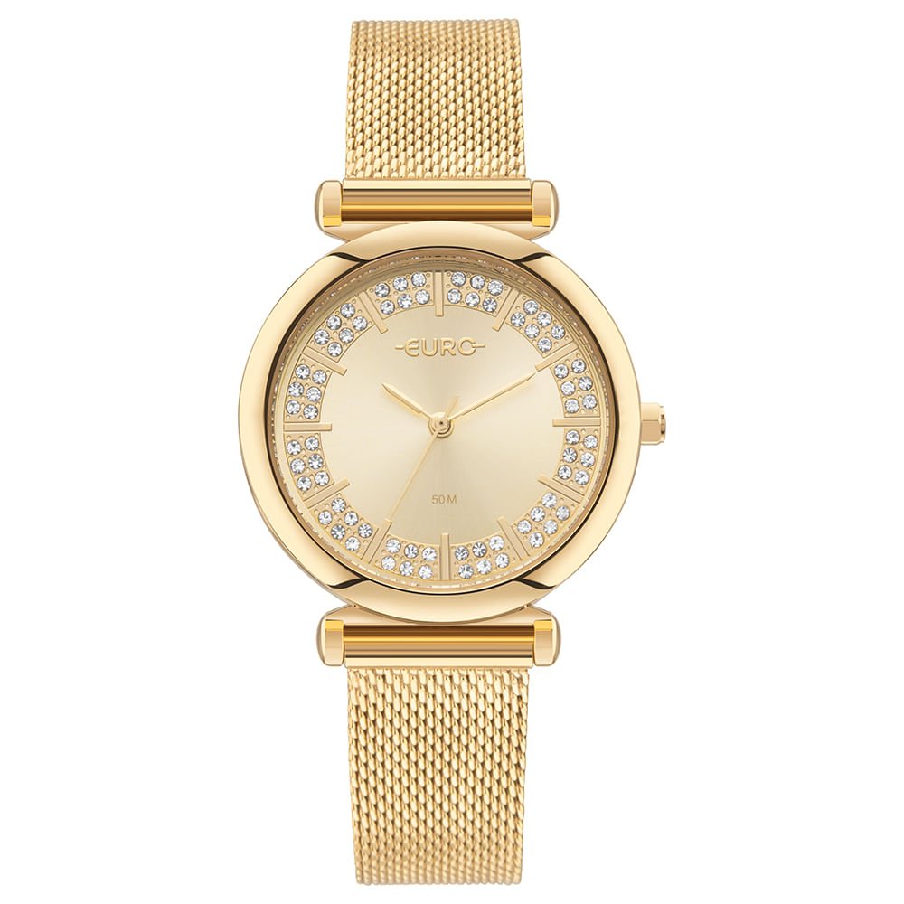 Relógio Euro Feminino Glitz Dourado - EU2035YZG/4D