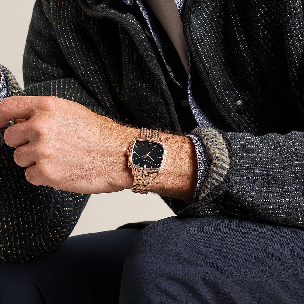 Relógio Fossil Masculino Nick Jonas - LE1226/1PI Rosé 11