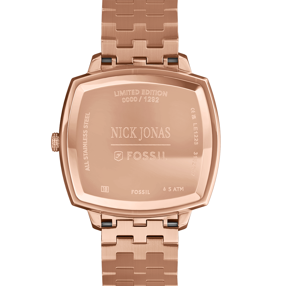 Relógio Fossil Masculino Nick Jonas - LE1226/1PI Rosé 5