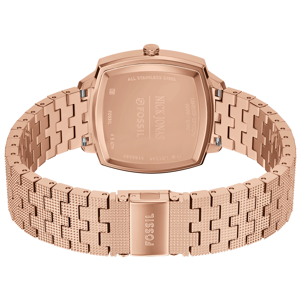 Relógio Fossil Masculino Nick Jonas - LE1226/1PI Rosé 7