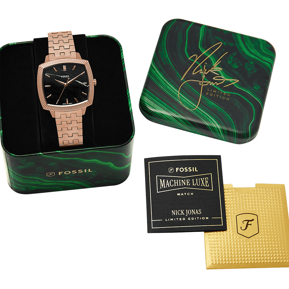 Relógio Fossil Masculino Nick Jonas - LE1226/1PI Rosé 9