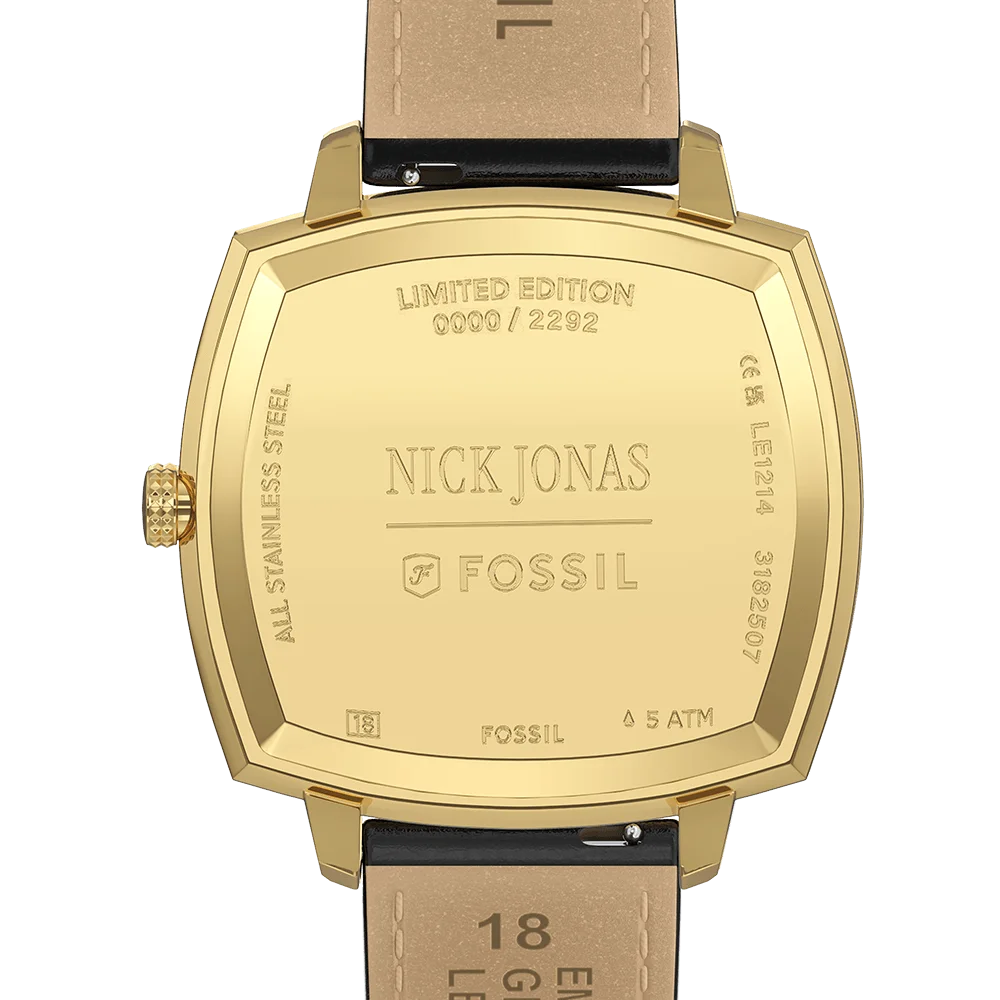 Relógio Fossil Masculino Nick Jonas Dourado - LE1214/0DI Preto 5