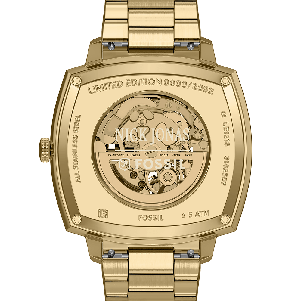 Relógio Fossil Masculino Nick Jonas Dourado - LE1218/1PI Dourado 4