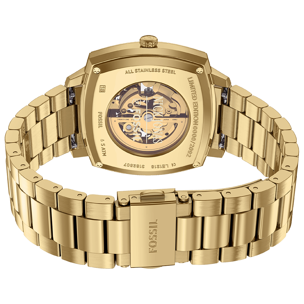 Relógio Fossil Masculino Nick Jonas Dourado - LE1218/1PI Dourado 6