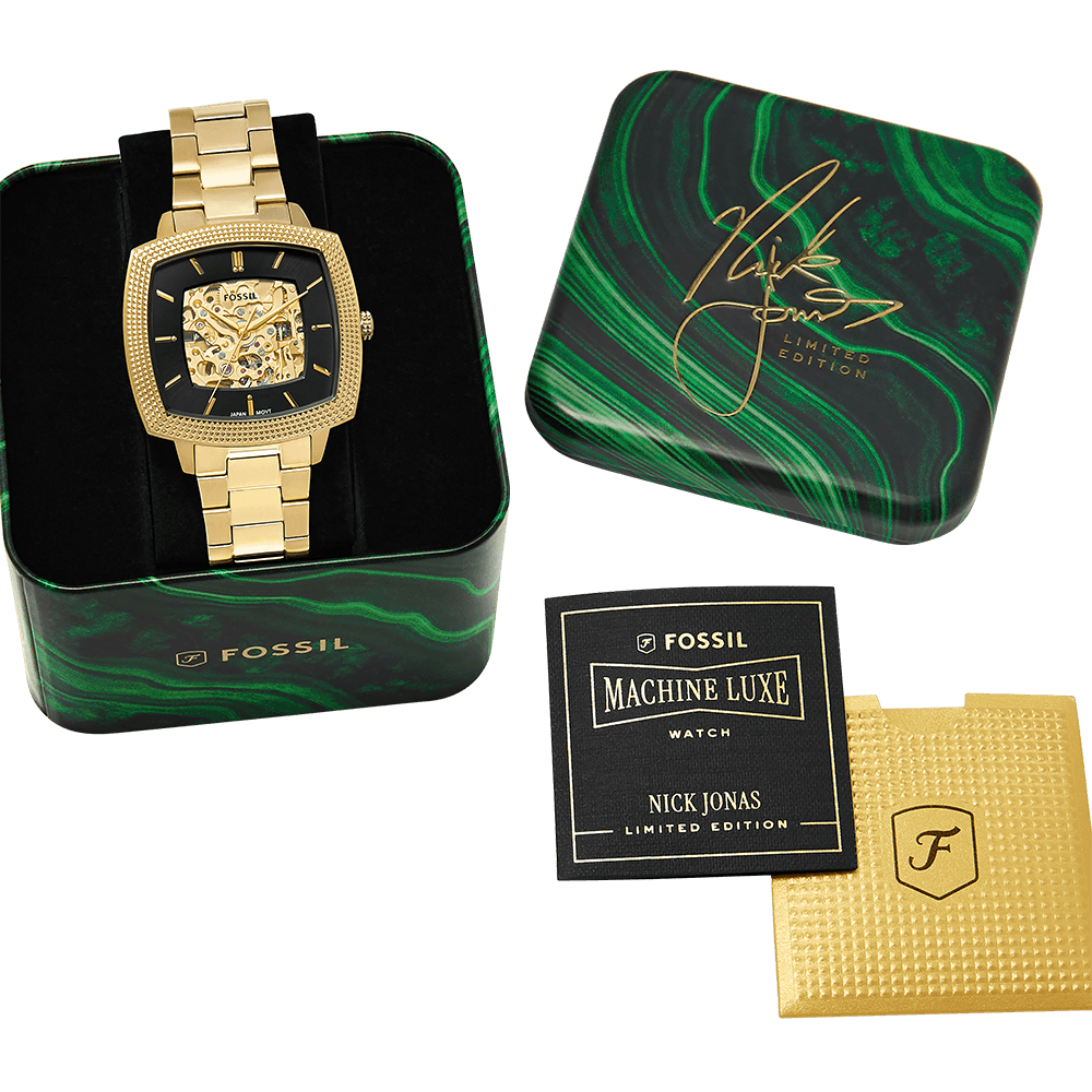 Relógio Fossil Masculino Nick Jonas Dourado - LE1218/1PI Dourado 7