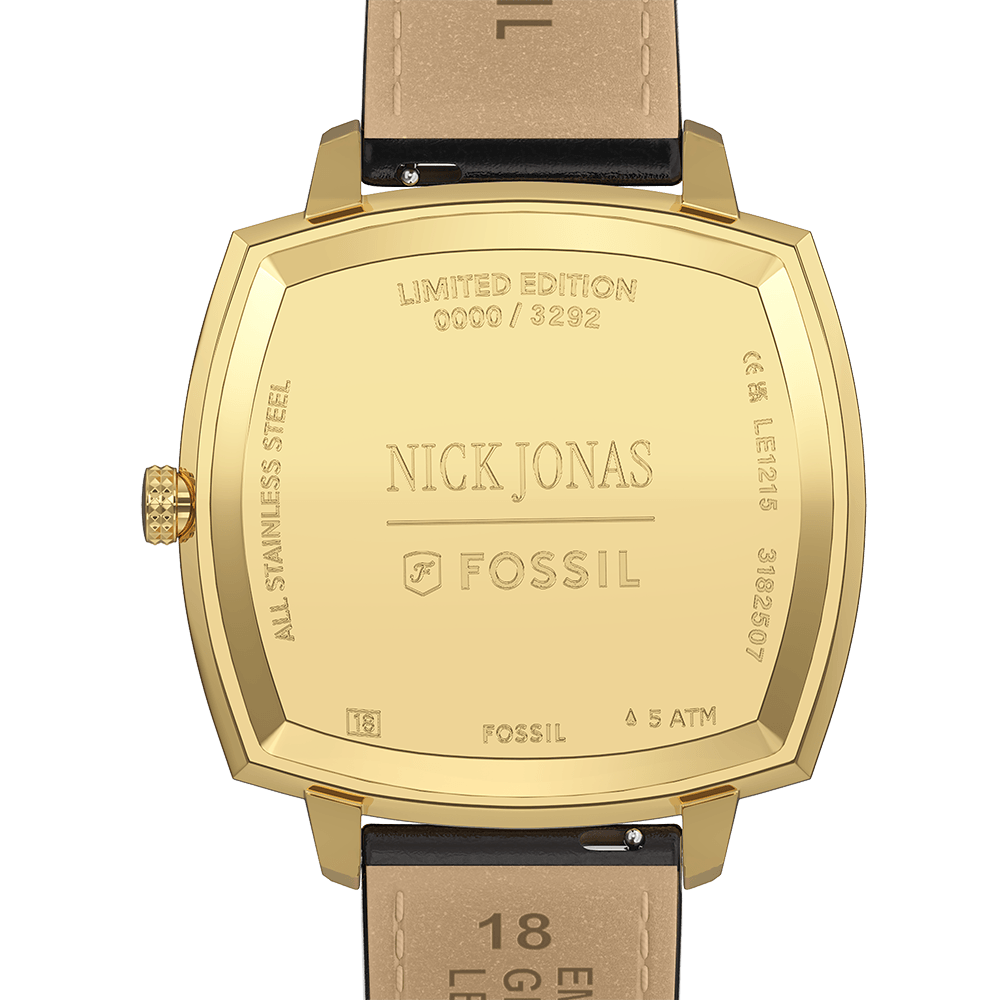 Relógio Fossil Masculino Nick Jonas Dourado - LE1215/0AI Marrom 4