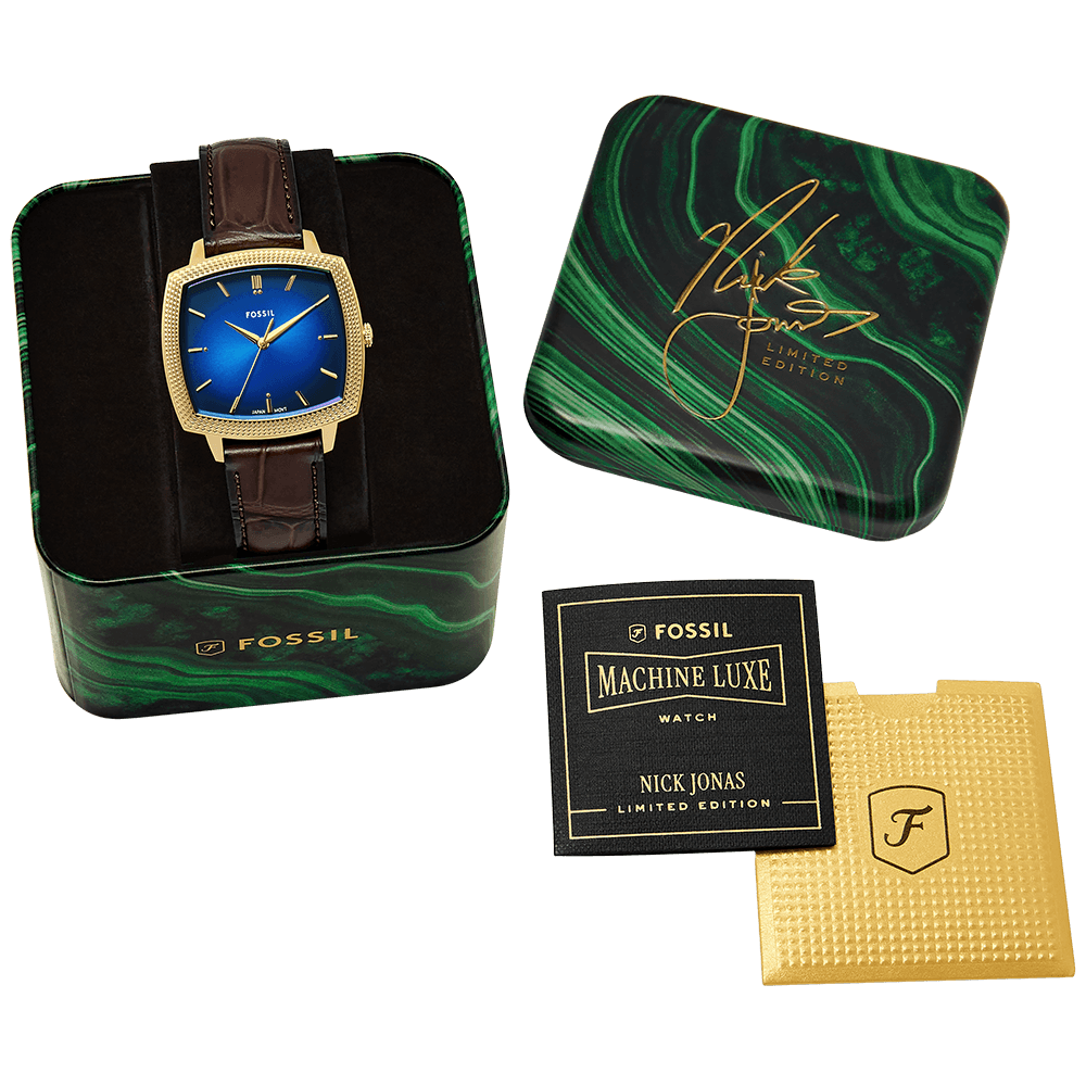 Relógio Fossil Masculino Nick Jonas Dourado - LE1215/0AI Marrom 7