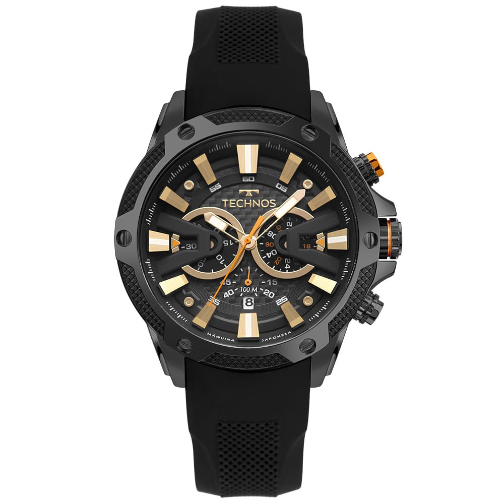 Relógio Technos Masculino Ts Carbon Preto - JS25BCV/2P