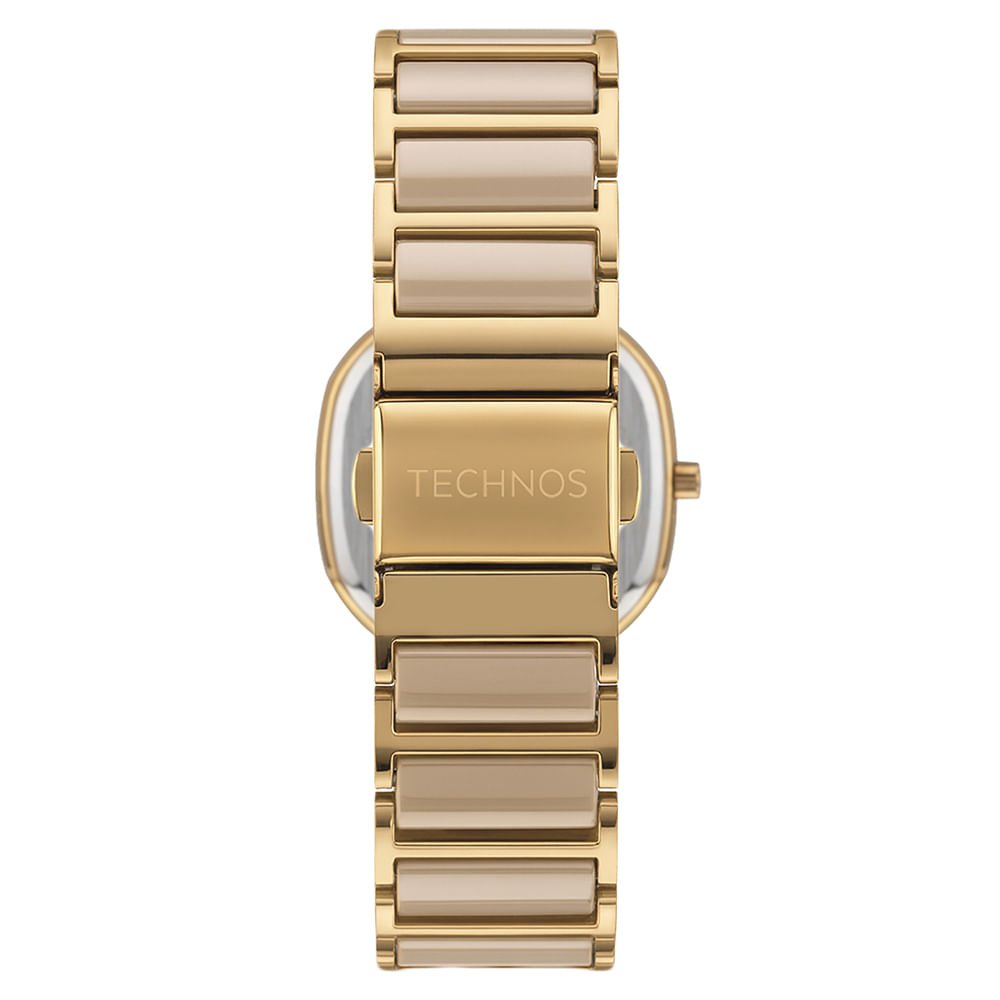 Relógio Technos Feminino Ceramic Sapphire Dourado - 2035NER/1X Dourado/Bege 3