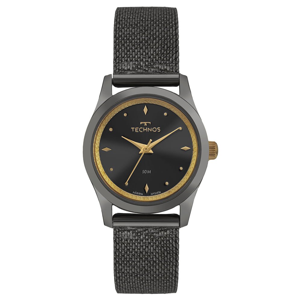 Relógio Technos Feminino Brilho Grafite - 2035NDZ/1P