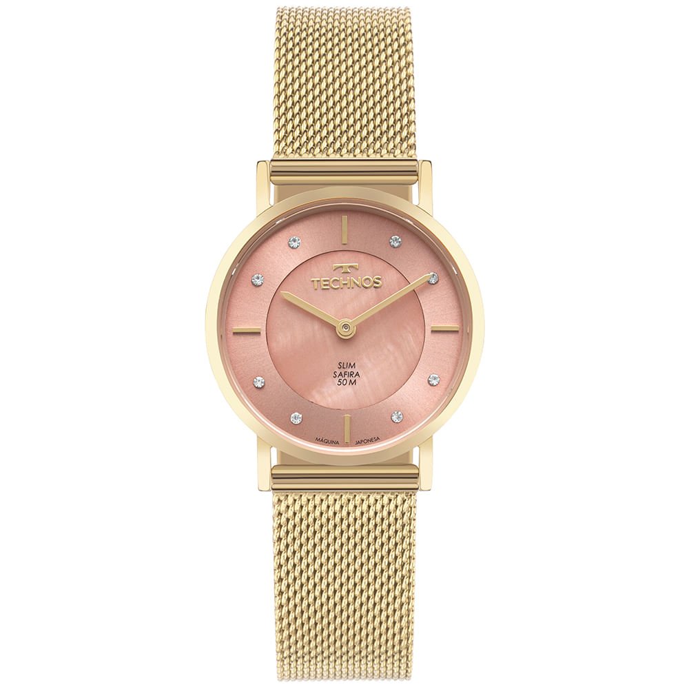 Relógio Technos Feminino Slim Dourado - 2025LTX/1T