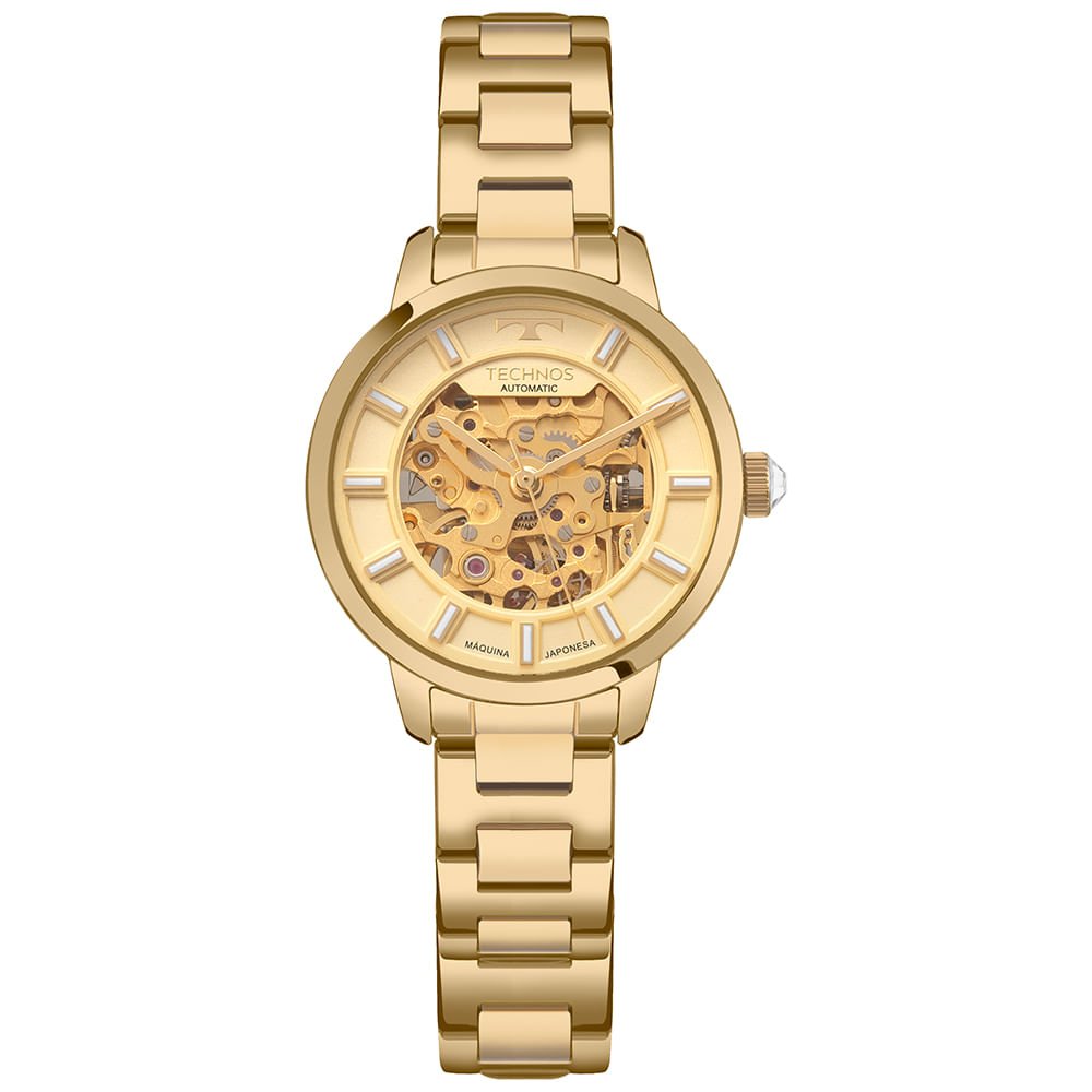 Relógio Technos Feminino Automatico Dourado - 8N24AN/1X