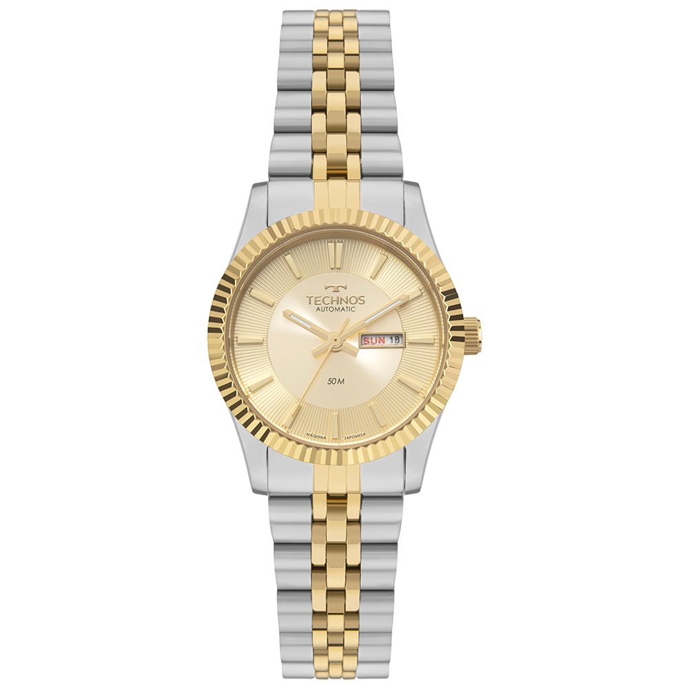 Relógio Technos Feminino Automatico Bicolor - 6T51AB/1X