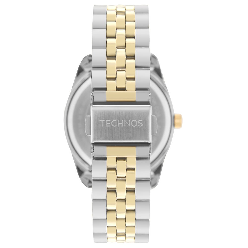 Relógio Technos Feminino Automatico Bicolor - 6T51AB/1X Prata/Dourado 3