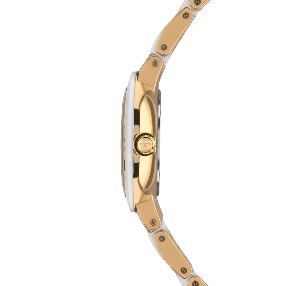 Relógio Technos Feminino Ceramic Sapphire Dourado - 5Y36AD/1K Branco/Dourado 2