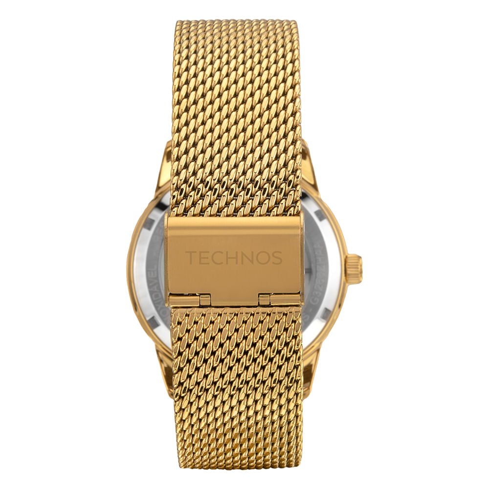 Relógio Technos Masculino Automático Dourado - G3266ZHAA/1P Dourado 3