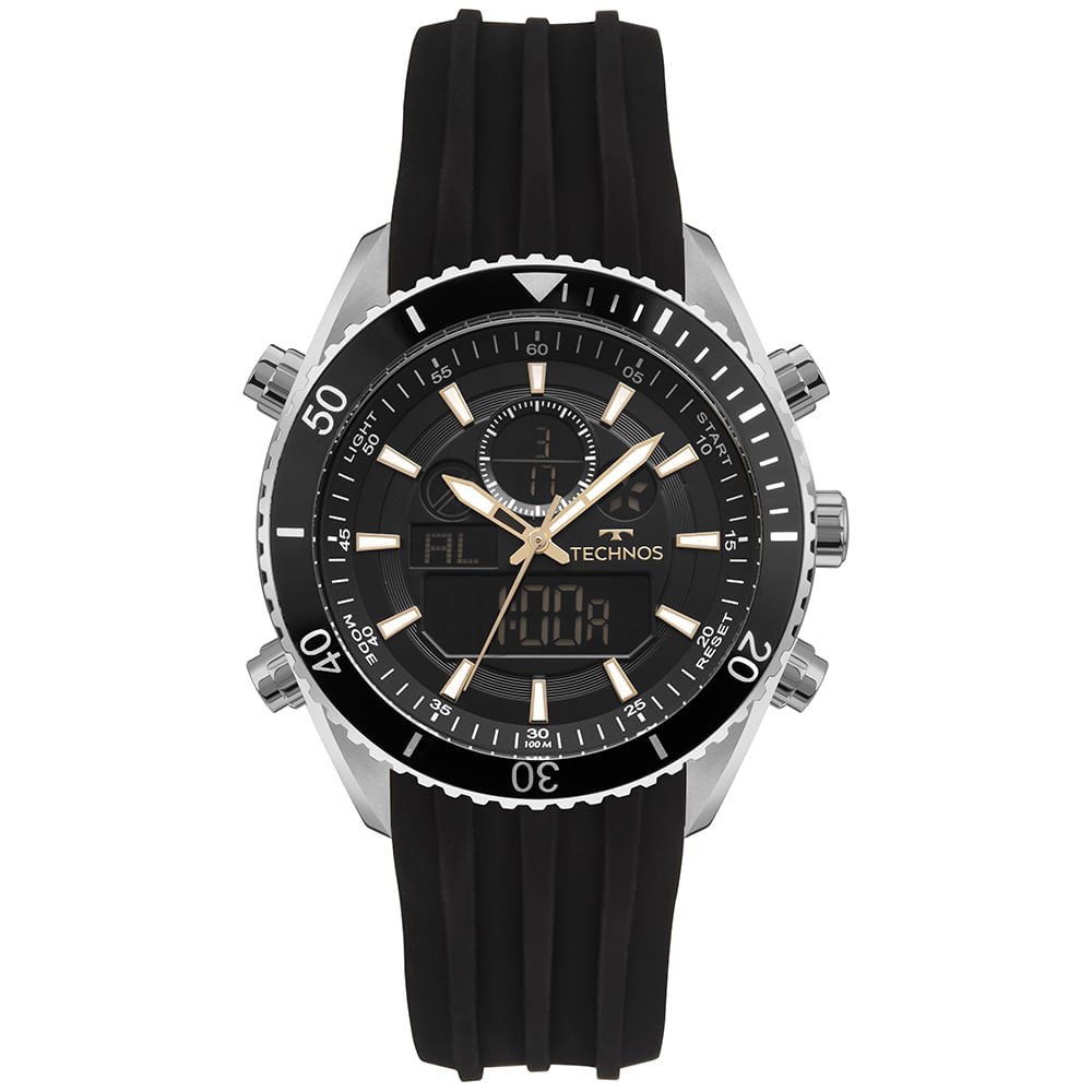 Relógio Technos Masculino Ts Digitech Prata - YXDAD1431AD/2P