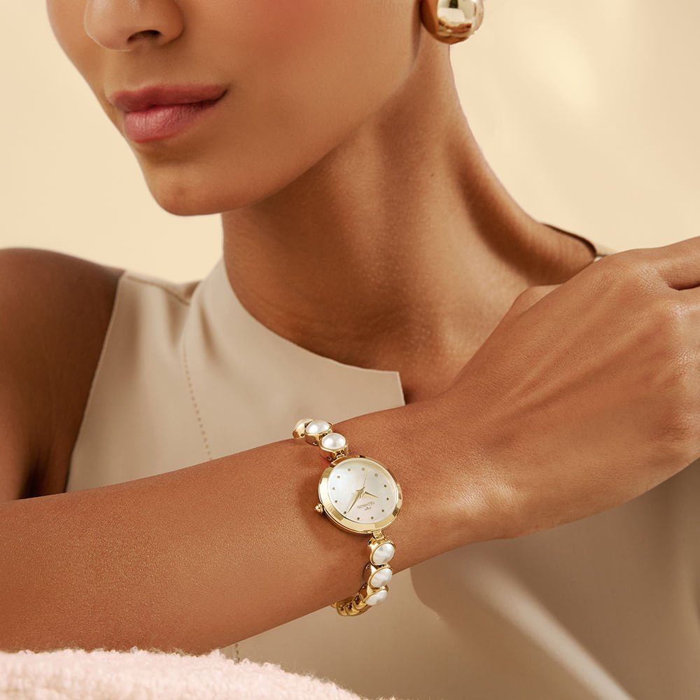 Relógio Technos Feminino Crystal Dourado - 2035NEJ/1X Dourado 4