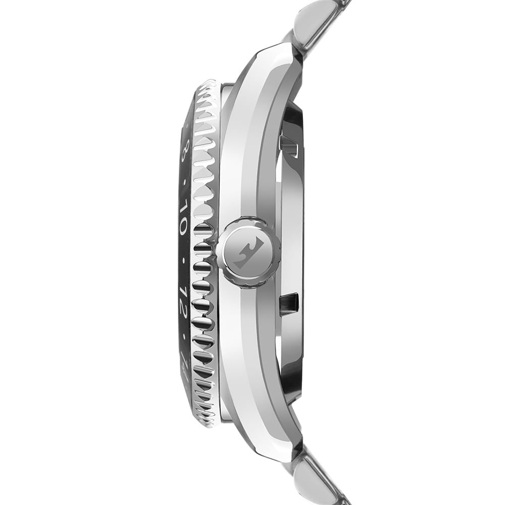 Relógio Technos Masculino Automatico GMT Prata - NH34AA/T1P Prata 2