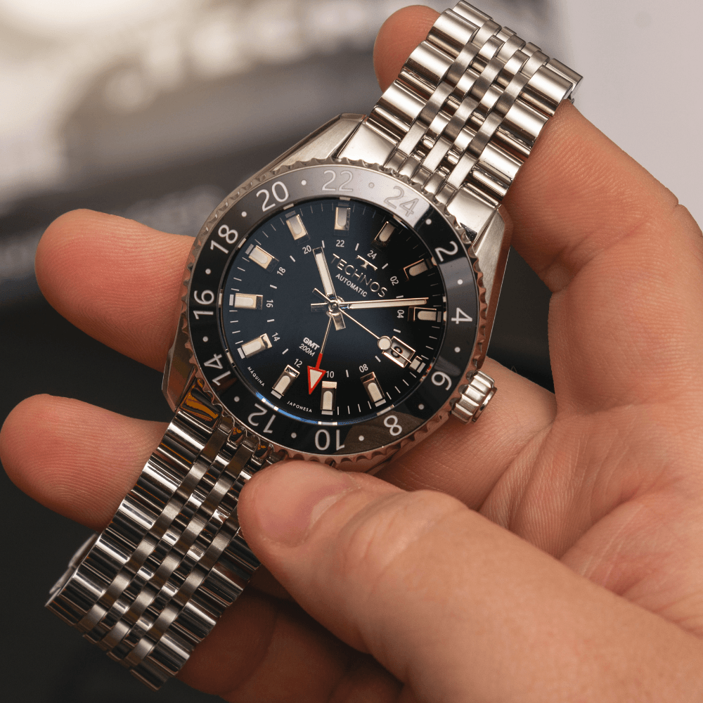 Relógio Technos Masculino Automatico GMT Prata - NH34AA/T1P Prata 4