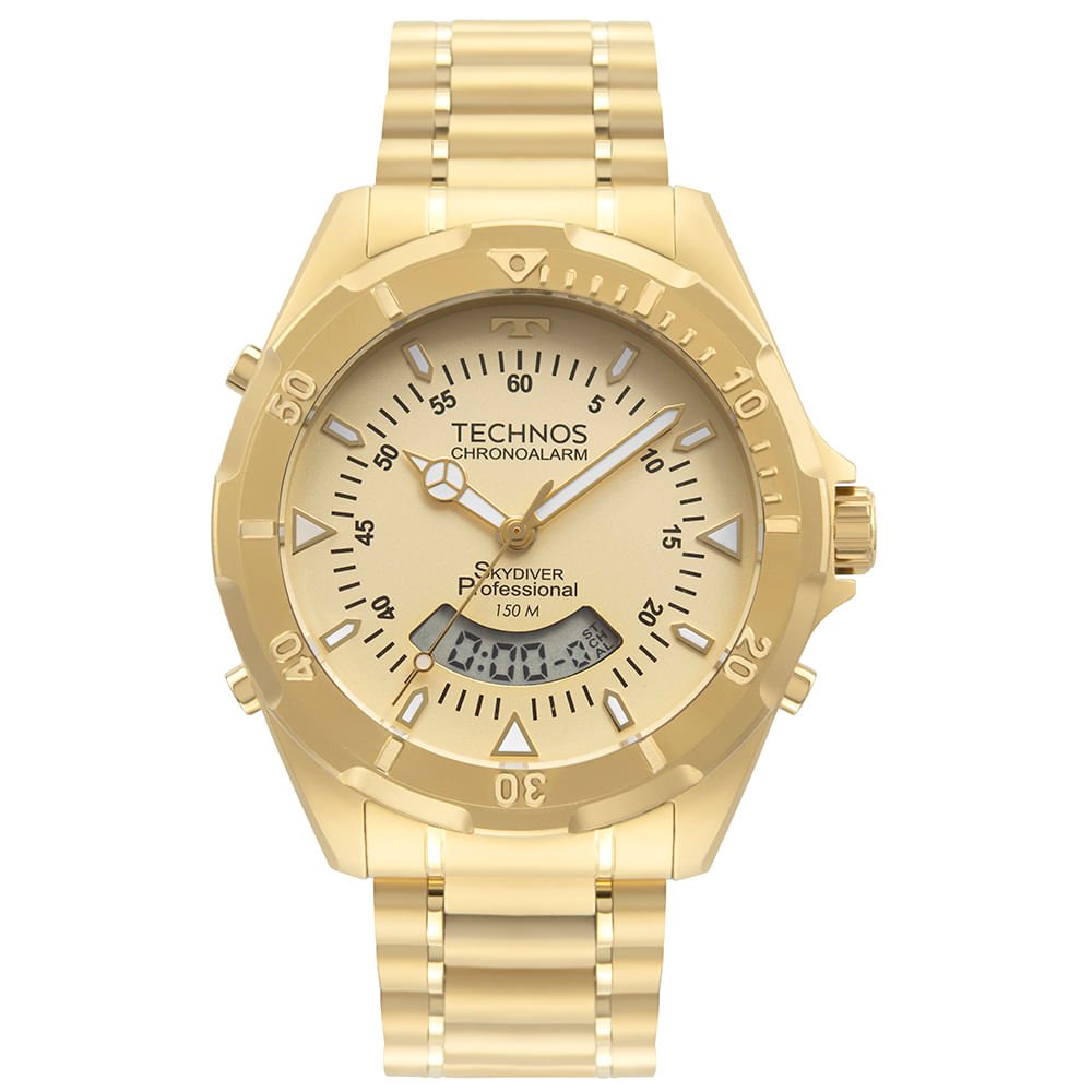 Relógio Technos Masculino Skydiver Dourado - WT2050AWN/1X Dourado 1
