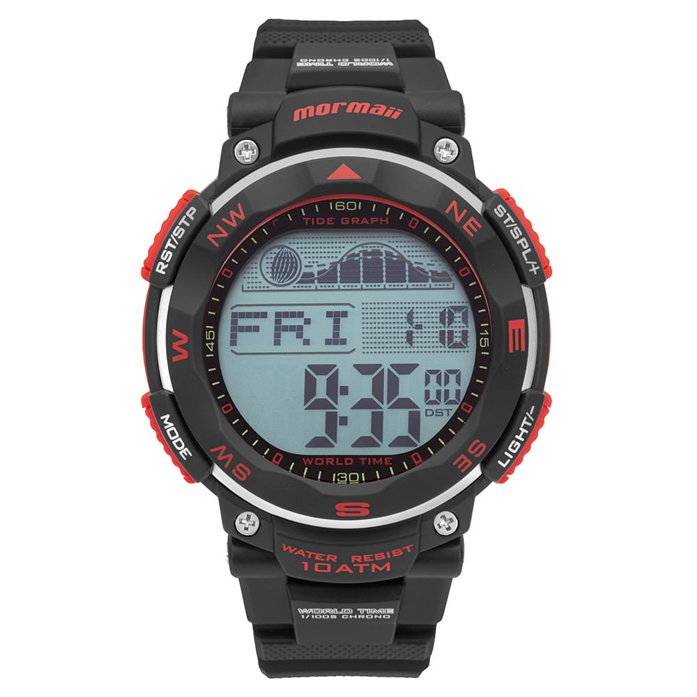 Relógio Mormaii Masculino Pro Preto - MOMD14339P/8R
