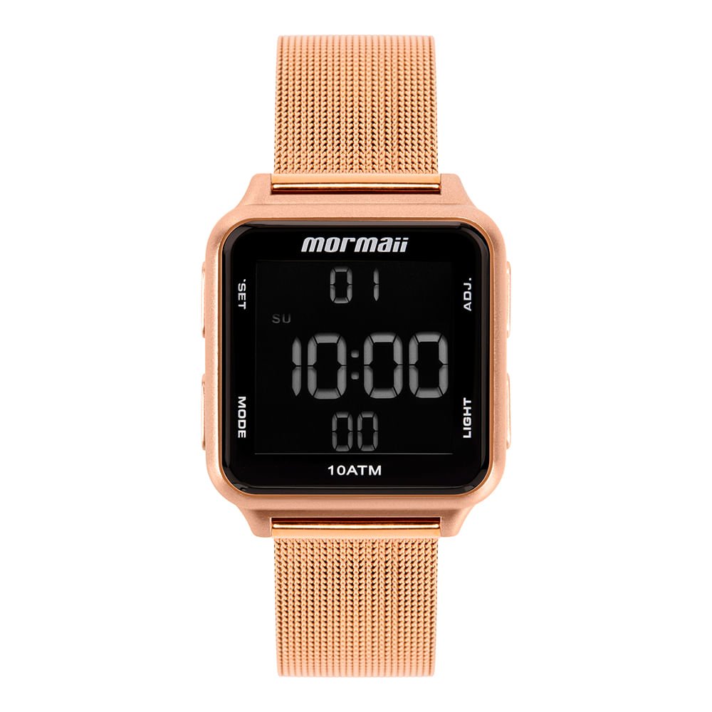 Relógio Mormaii Feminino Digi Rosé - MO21800/7P Laranja 1