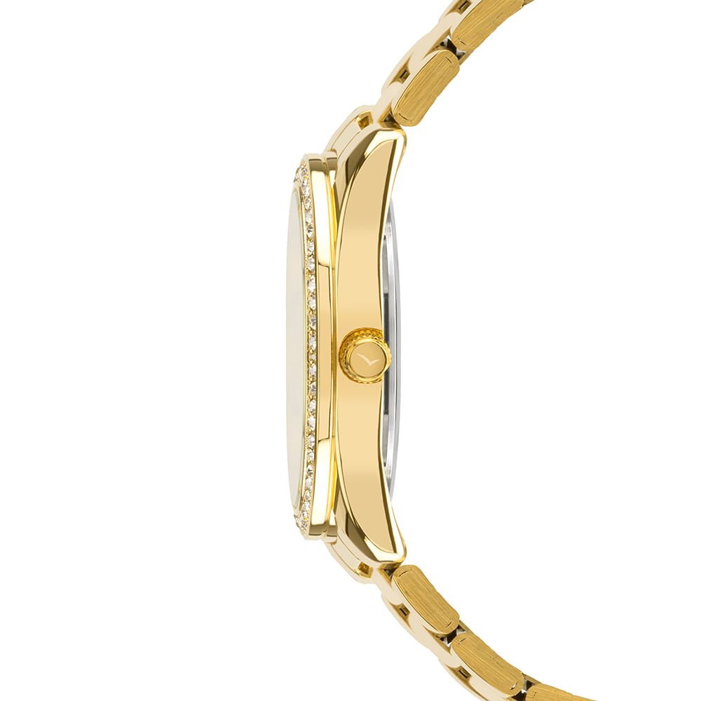 Kit Relógio Condor Feminino Brilho Dourado - CO2035NVO/K4K Dourado 2