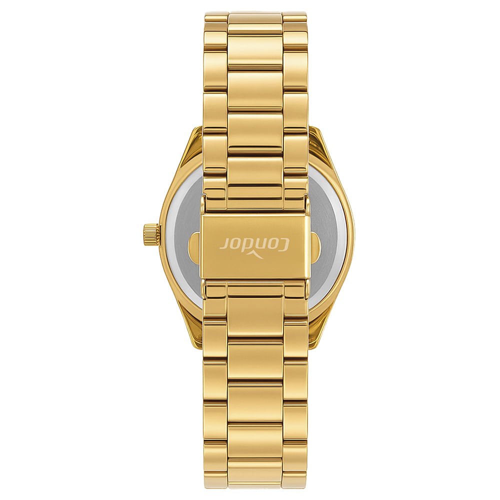 Kit Relógio Condor Feminino Brilho Dourado - CO2035NVO/K4K Dourado 3