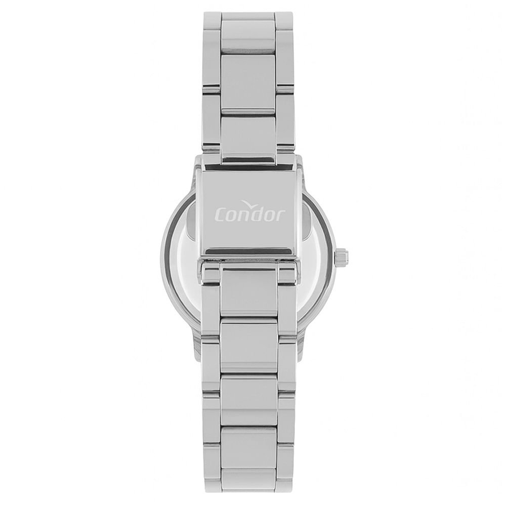 Kit Relógio Condor Feminino Brilho Prata - CO2035NUX/K4K Prata 3