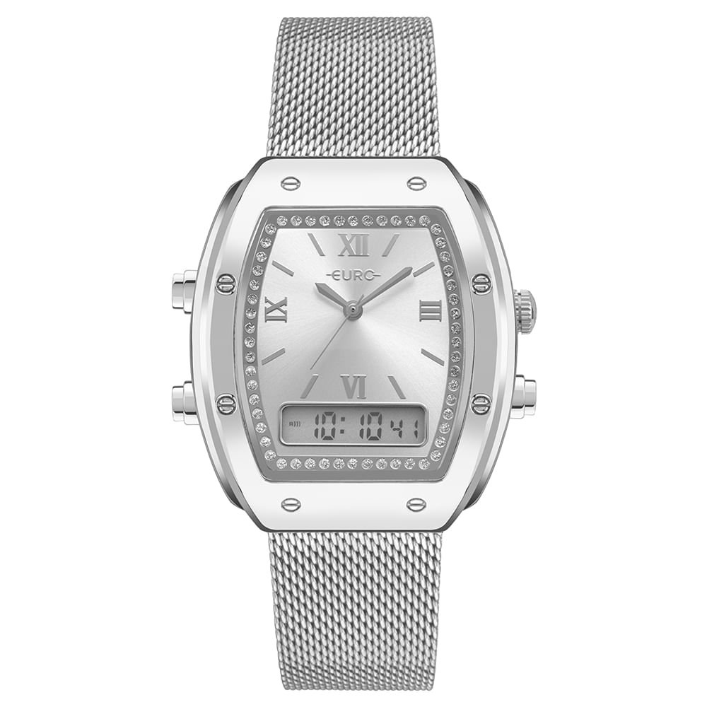 Relógio Euro Feminino Fashion Fit Sporty Prata - EUW20101AA/4K
