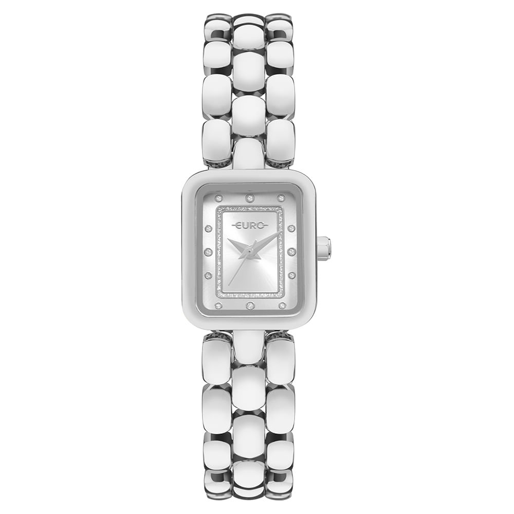 Relógio Euro Feminino Mini Lux Prata - EU2036YWD/4C