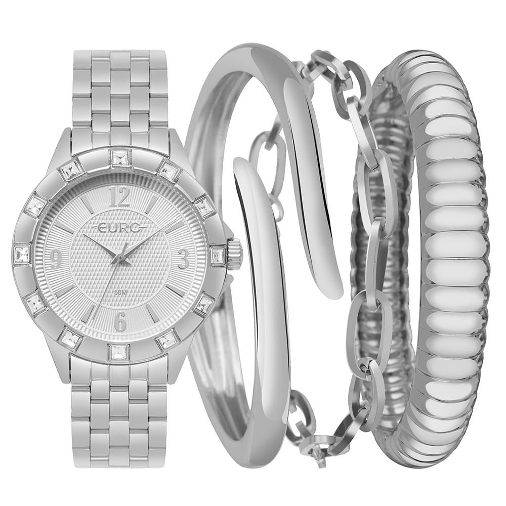 Kit Euro Feminino Soul Prata - EU2035YXY/K4K