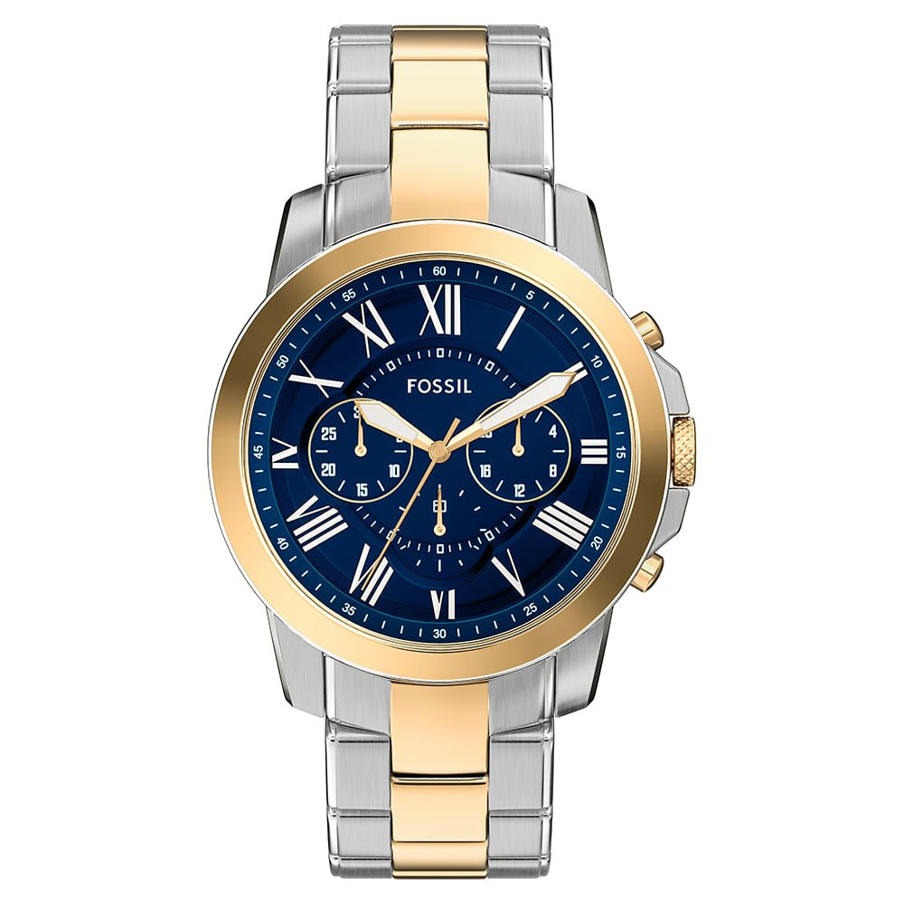 Relógio Fossil Masculino Grant Bicolor - FS6132/1AN