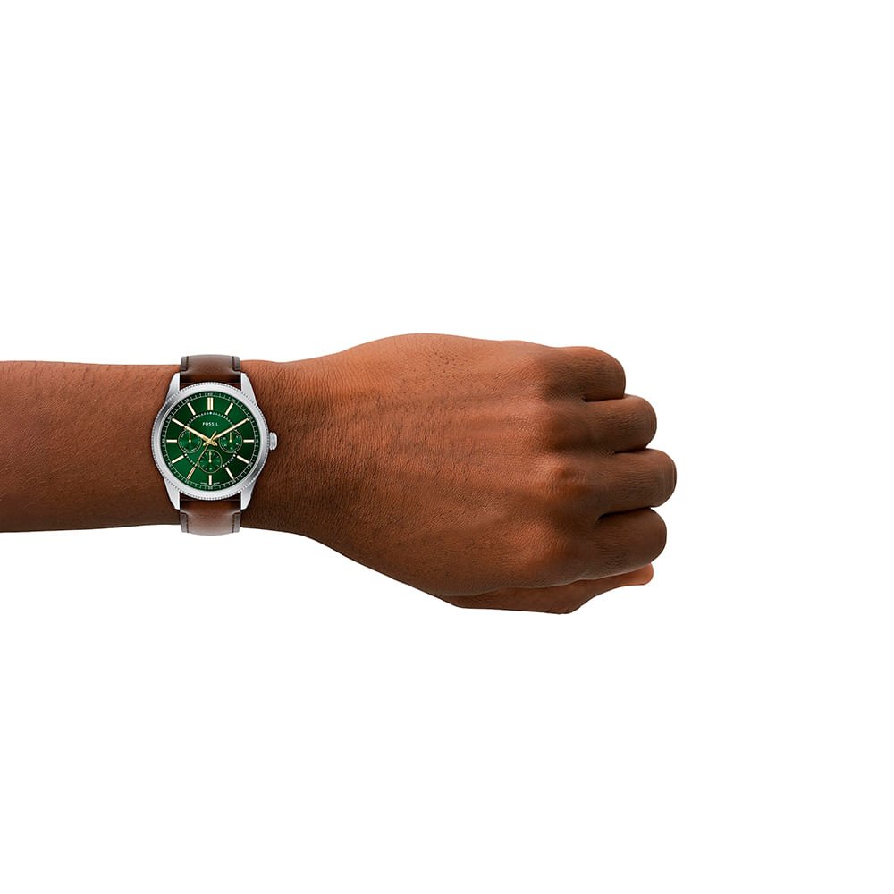 Relógio Fossil Masculino Pearson Prata - FS6137/0VN Marrom/Prata 5