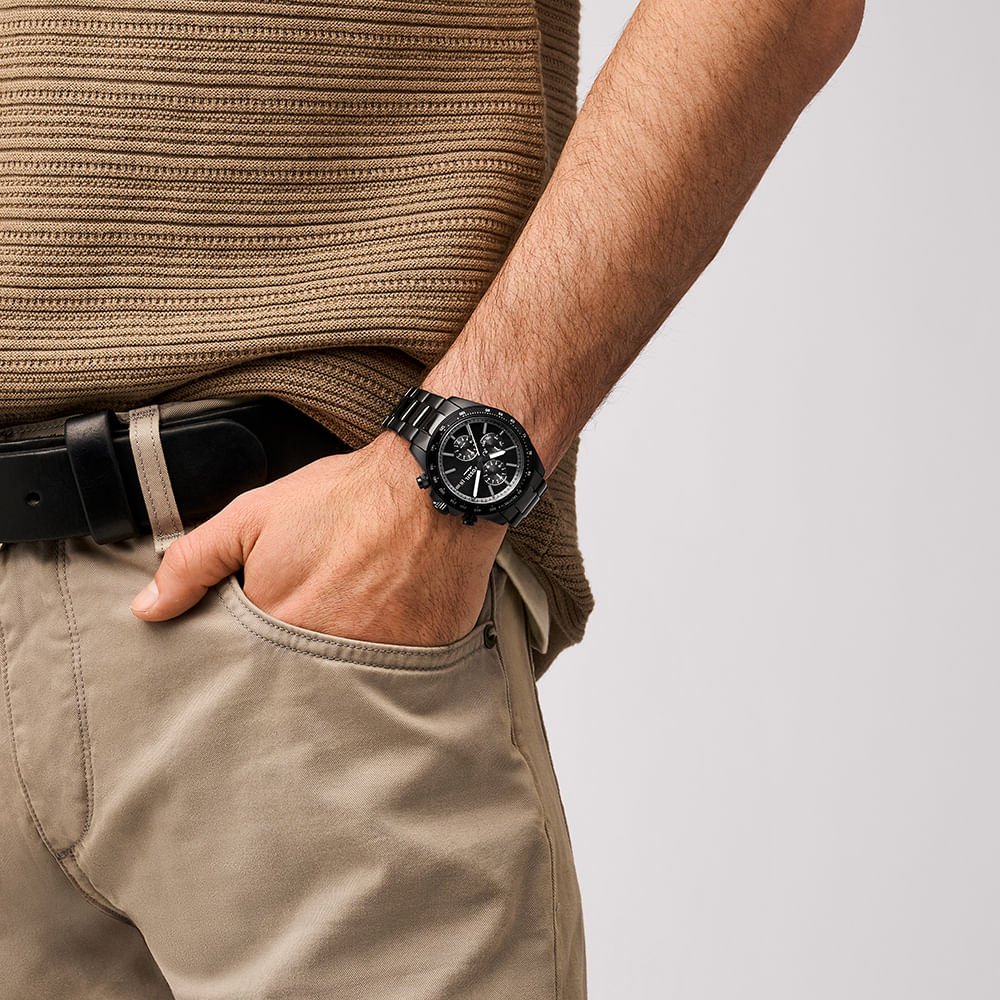 Relógio Fossil Masculino Autocross Preto - FS6125/1PN Preto 4