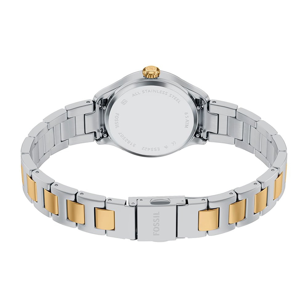 Relógio Fossil Feminino Gilmore Bicolor - ES5422/1BN Prata/Dourado 5