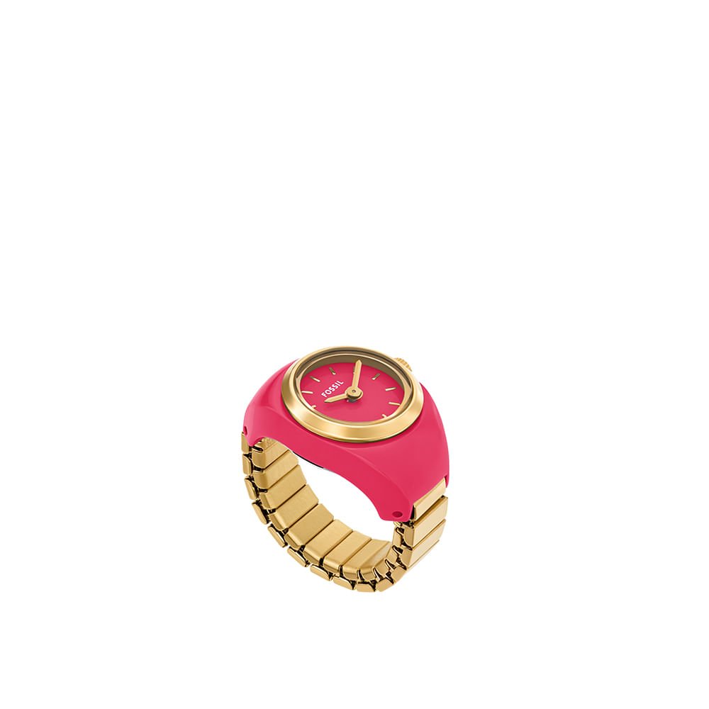 Relógio Fossil Feminino Watch Ring - ES5414/1TN Dourado/Rosa 2