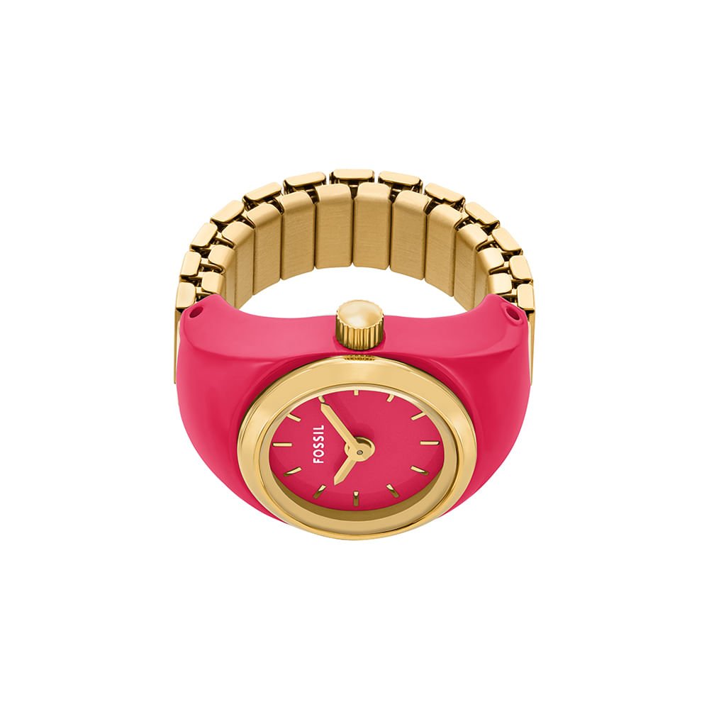 Relógio Fossil Feminino Watch Ring - ES5414/1TN Dourado/Rosa 4