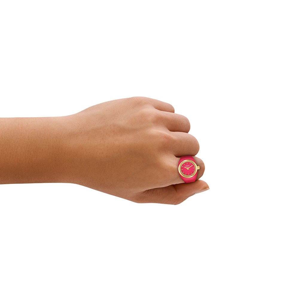 Relógio Fossil Feminino Watch Ring - ES5414/1TN Dourado/Rosa 5