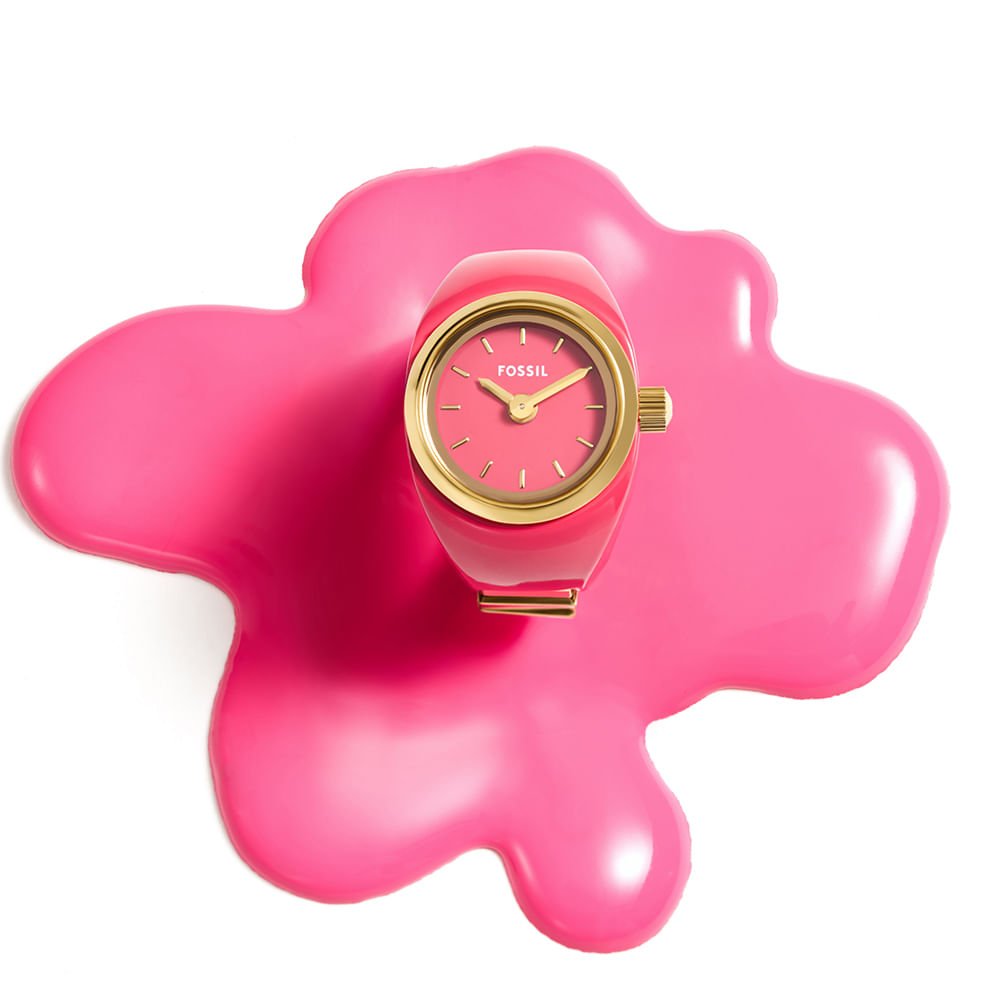 Relógio Fossil Feminino Watch Ring - ES5414/1TN Dourado/Rosa 6