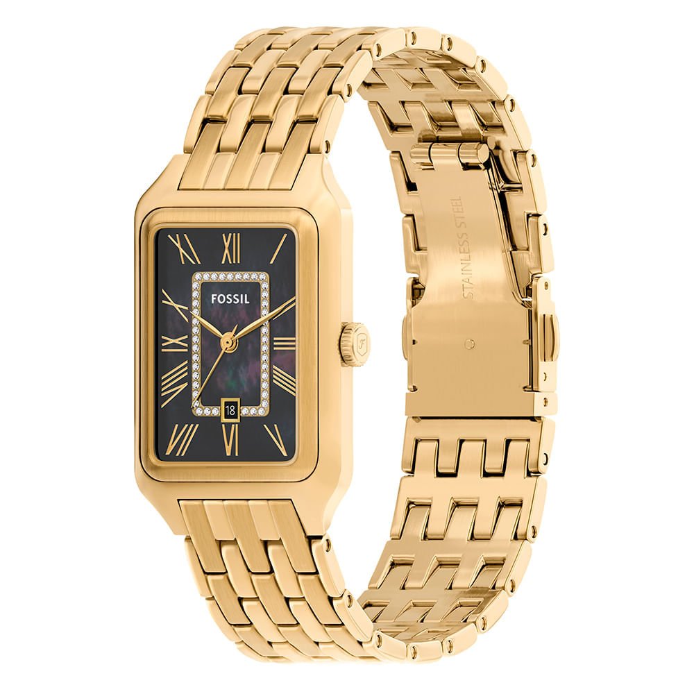 Relógio Fossil Feminino Raquel Dourado - ES5417/1CN Dourado 4