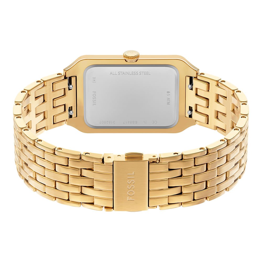 Relógio Fossil Feminino Raquel Dourado - ES5417/1CN Dourado 6