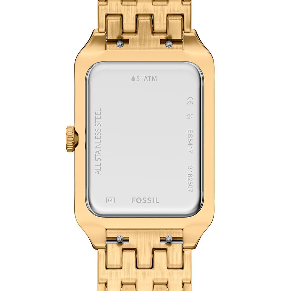 Relógio Fossil Feminino Raquel Dourado - ES5417/1CN Dourado 7