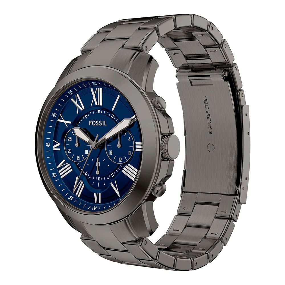 Relógio Fossil Masculino Grant Grafite - FS6133/1AN Preto 3