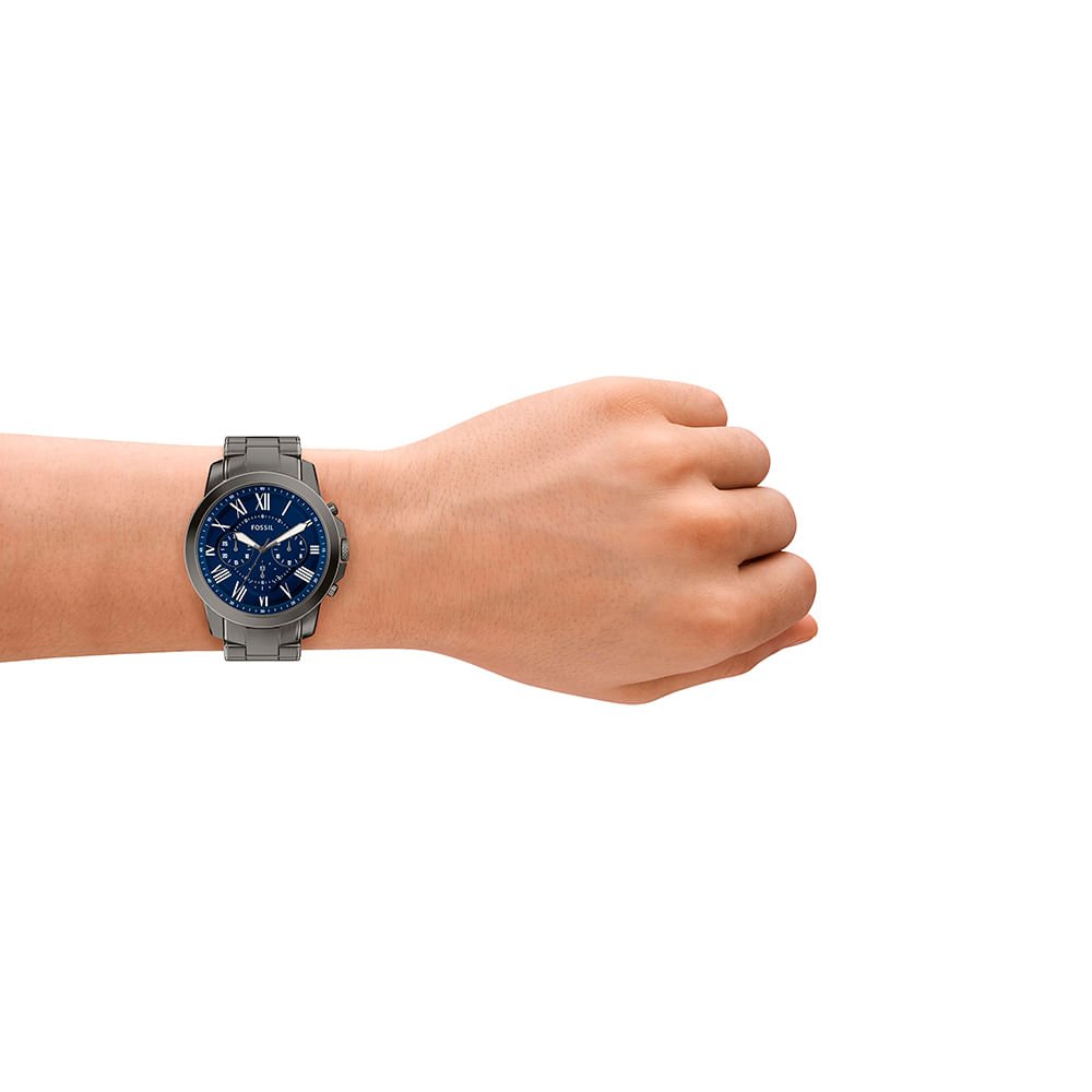 Relógio Fossil Masculino Grant Grafite - FS6133/1AN Preto 8