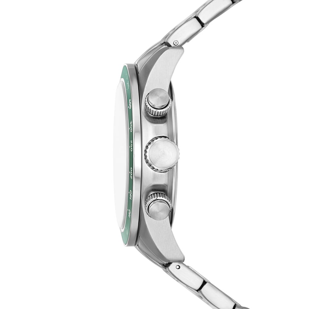 Relógio Fossil Masculino Autocross Prata - FS6127/1VN Prata/Verde 2