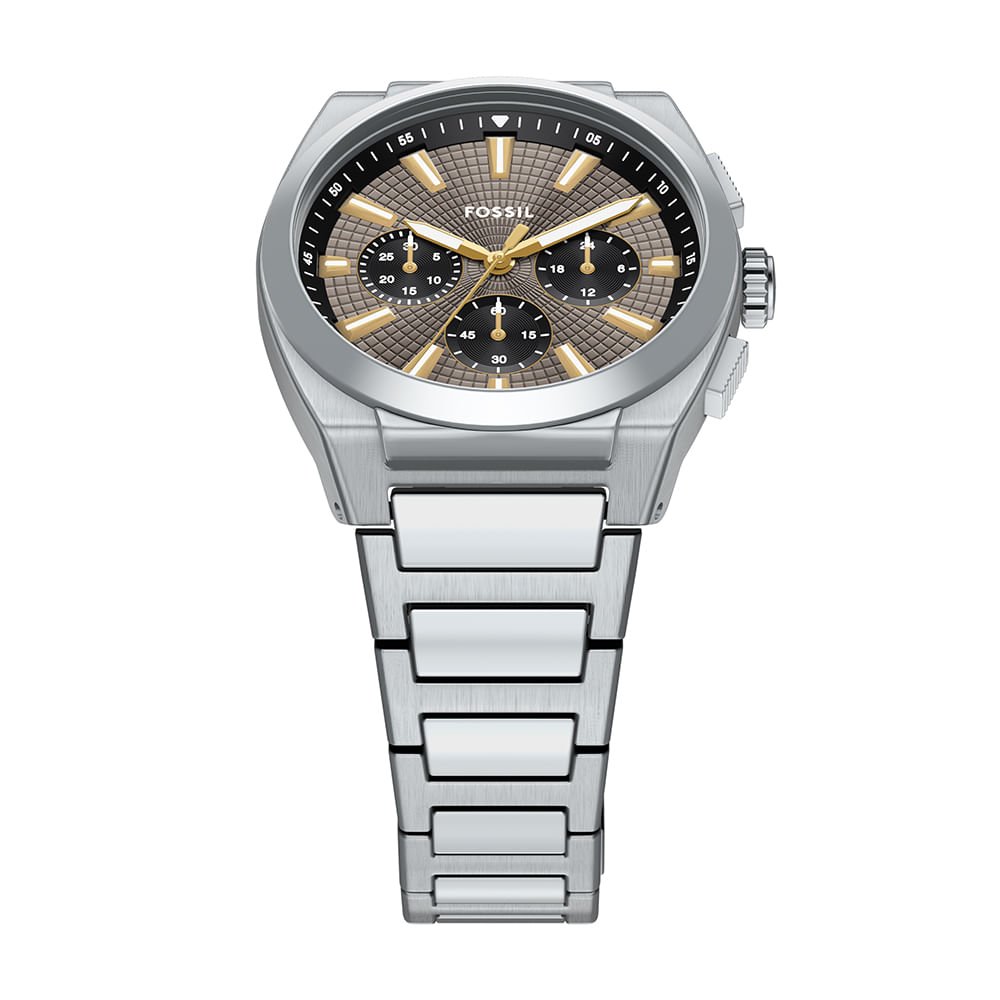 Relógio Fossil Masculino Everett Prata - FS6128/1CN Prata 6